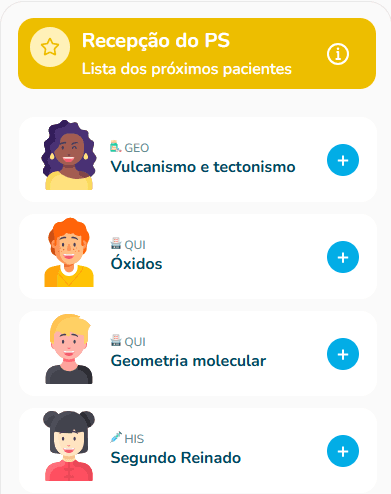 Recepção e triagem do Pronto-Socorro no Hospital Questiona